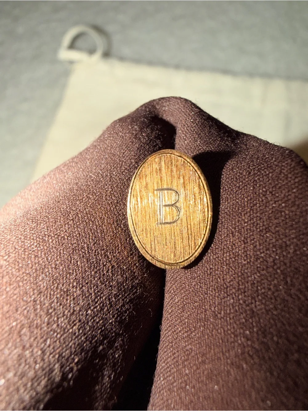 Gold-Tone Monogram Cufflinks and Stud Set - Men Accessories